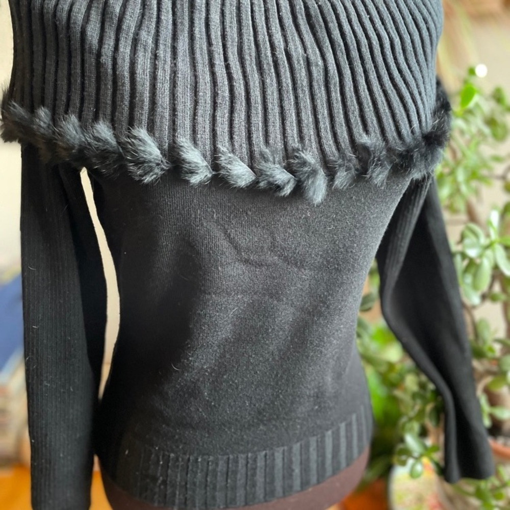Europa fur trim sweater